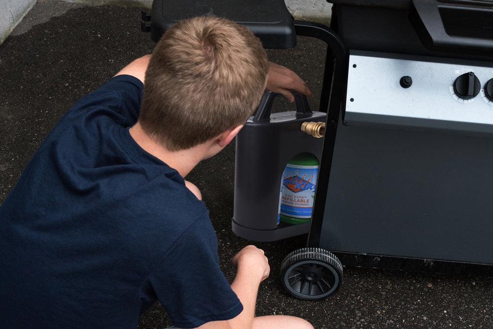 Flame King ProBoost Dual 1LB Propane Tank Carrier Flame King Products