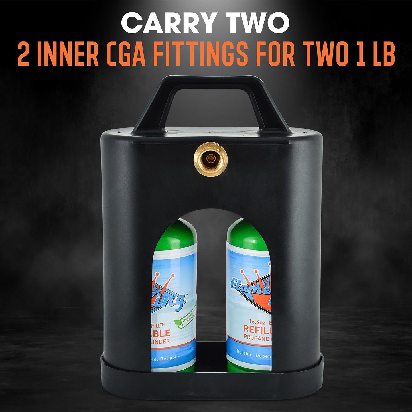 Flame King ProBoost Dual 1LB Propane Tank Carrier Flame King Products