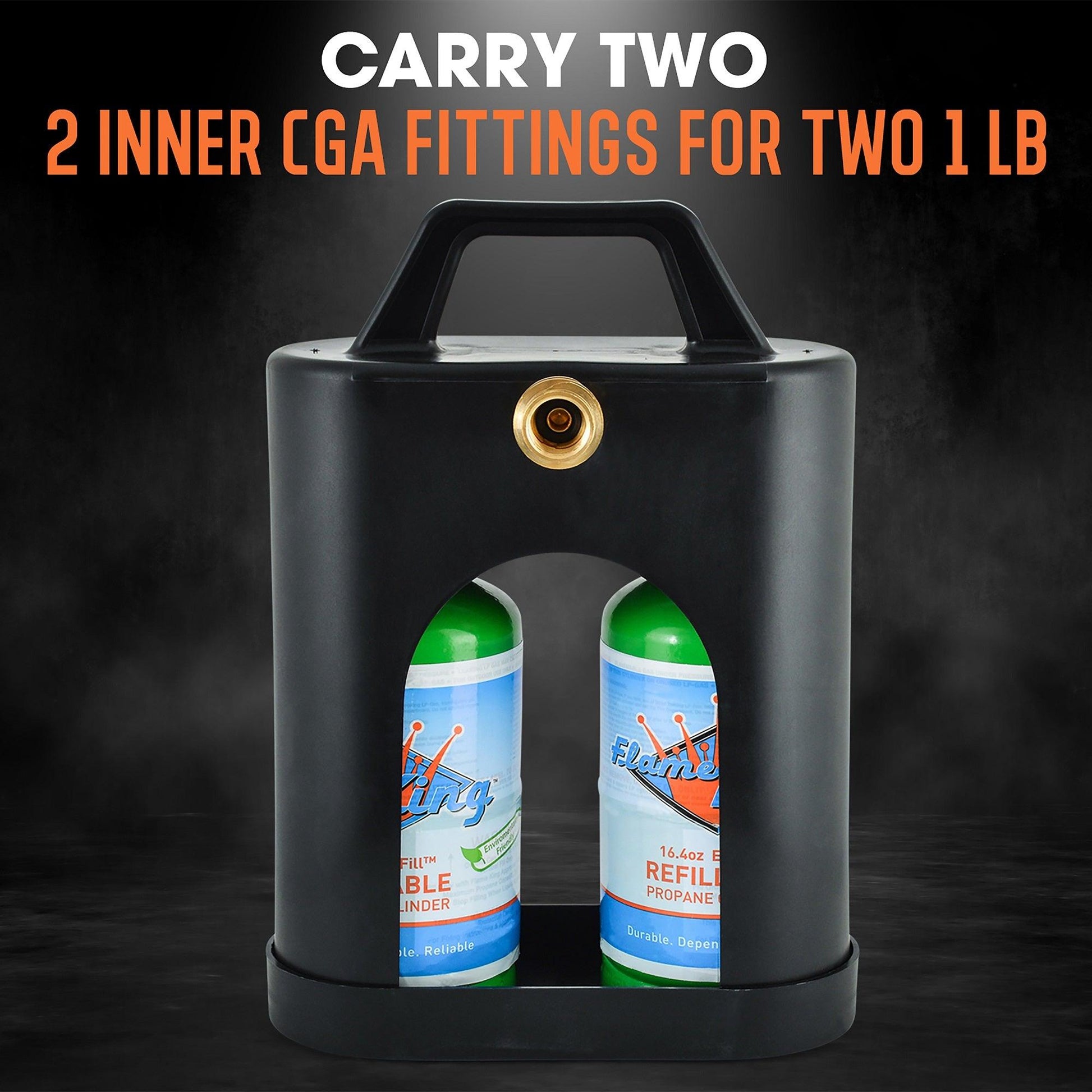 Flame King ProBoost Dual 1LB Propane Tank Carrier Flame King Products