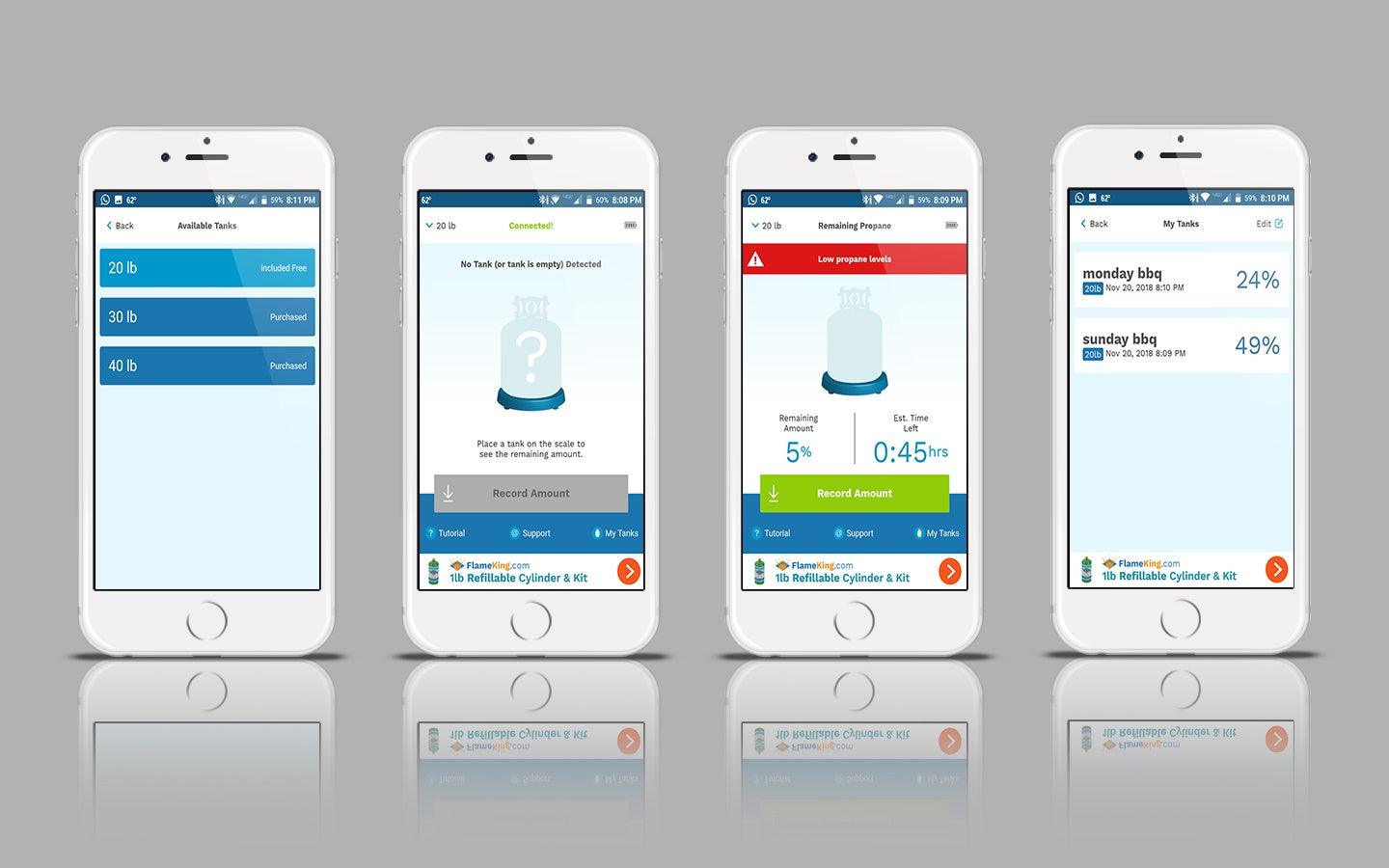 Flame King Smart Wireless Gauge Propane Tank Scale