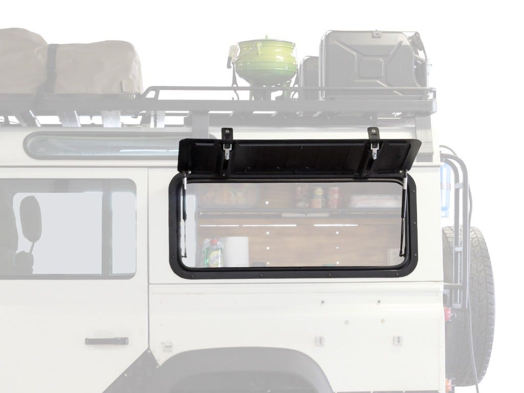 Land Rover Defender (1983-2016) Gullwing Window / Aluminium Front Runner