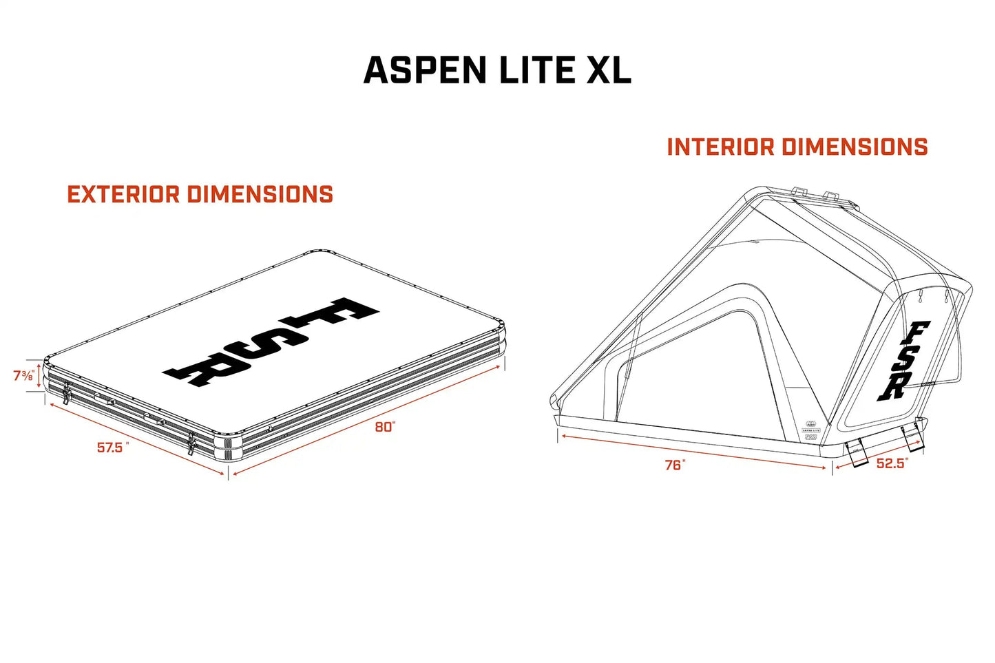 Aspen Lite XL V3 - Rooftop Tent Freespirit Recreation