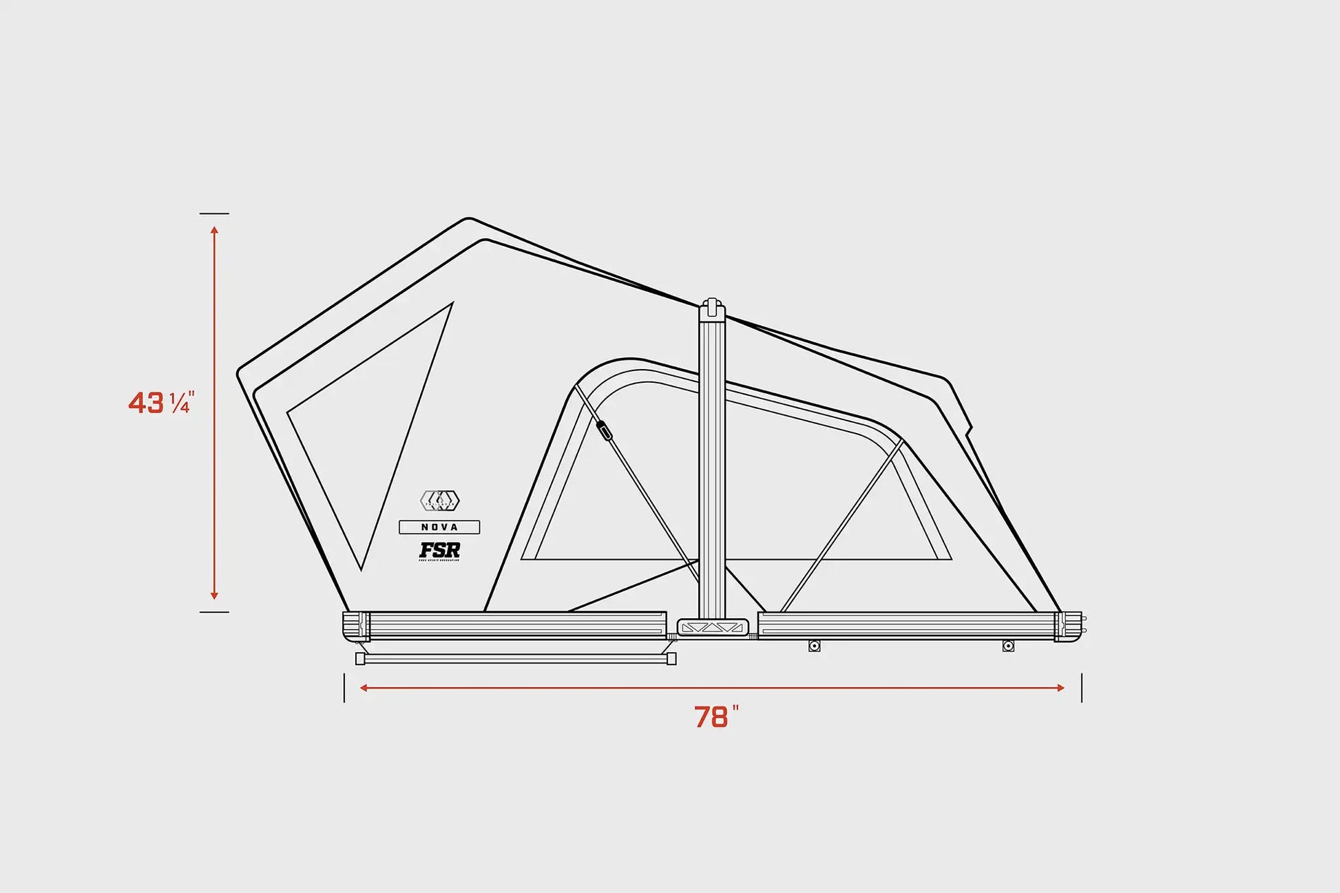 Nova Standard - Rooftop Tent Freespirit Recreation