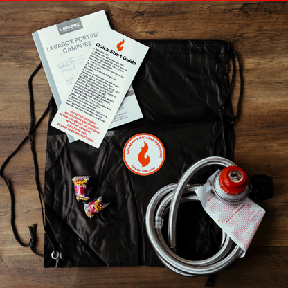 Naked LavaBox Combo: Color-changing fire pit with Over/Under and Bugout Bag