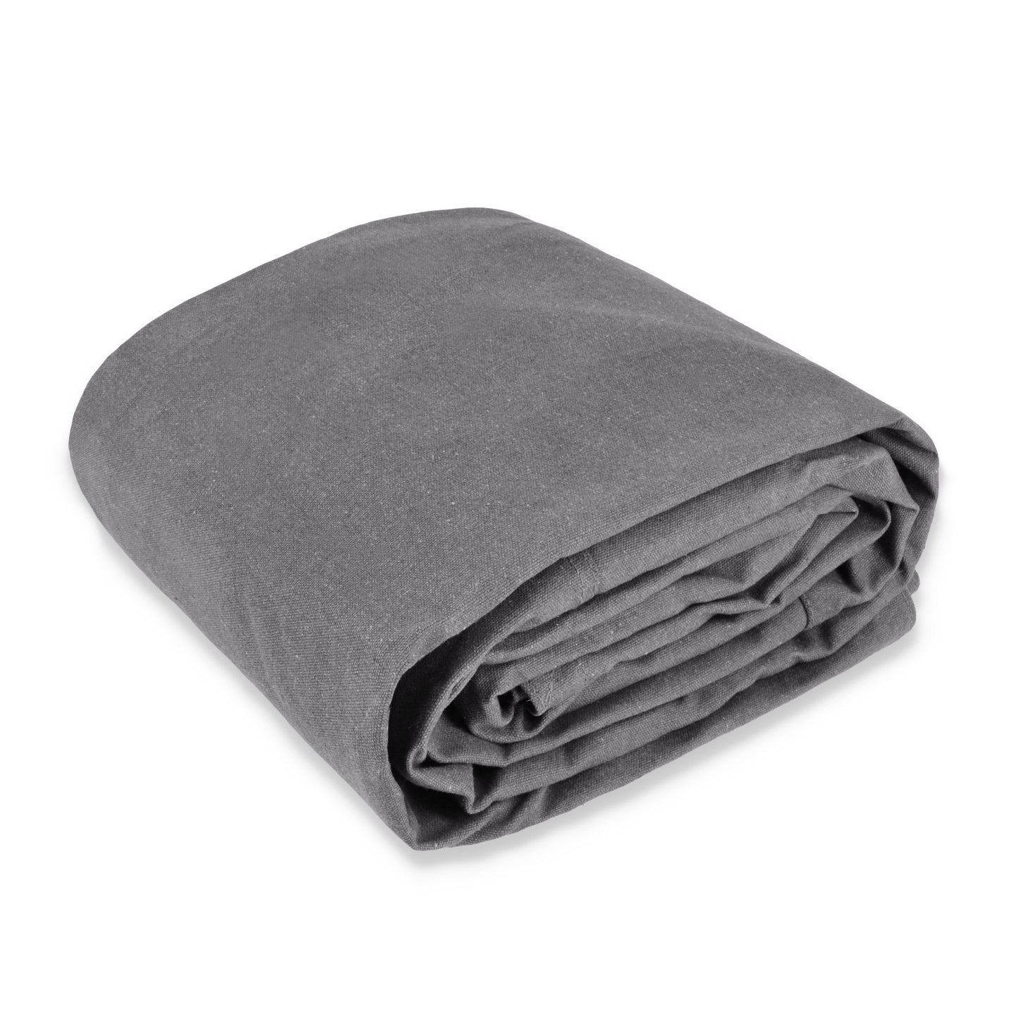 7' x 9' Canvas Tarp – 100% Cotton, 18 oz Heavy-Duty White Duck Outdoors