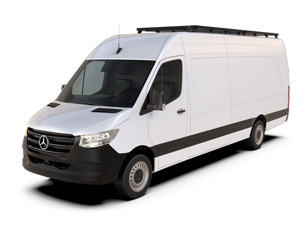 Mercedes-Benz Sprinter 170in/L3/LWB Wheelbase w/o OEM Tracks (2006-Current) Slimline II Roof Rack Kit / Tall Front Runner