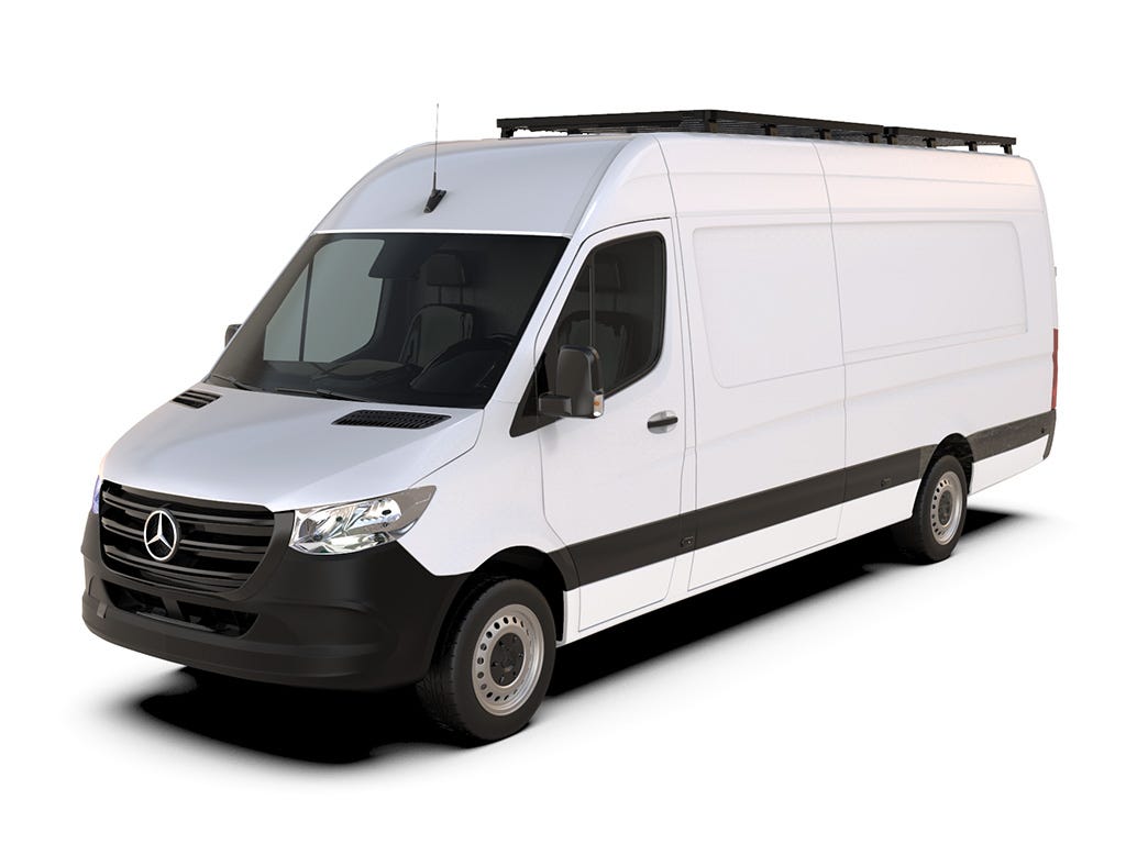 Mercedes-Benz Sprinter 170in/L3/LWB Wheelbase w/OEM Tracks (2006-Current) Slimline II Roof Rack Kit Front Runner