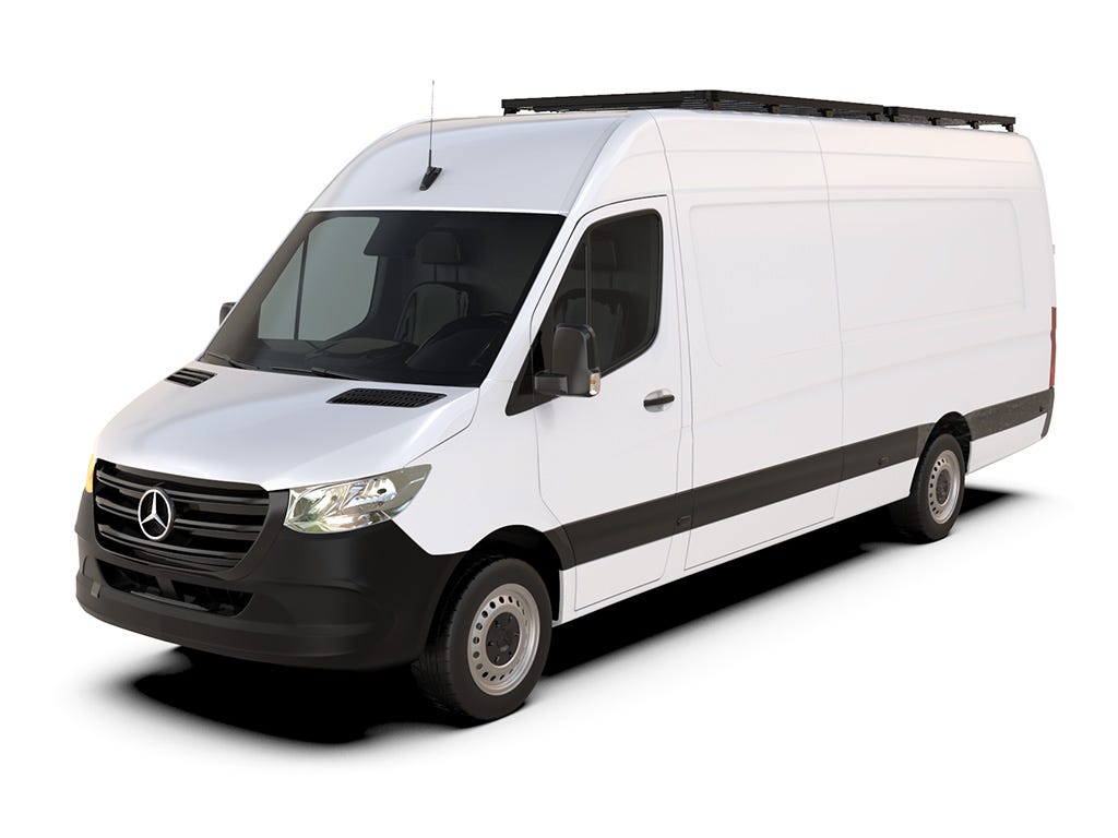 Mercedes-Benz Sprinter 170in/L3/LWB Wheelbase w/OEM Tracks (2006-Current) Slimline II Roof Rack Kit / Tall Front Runner