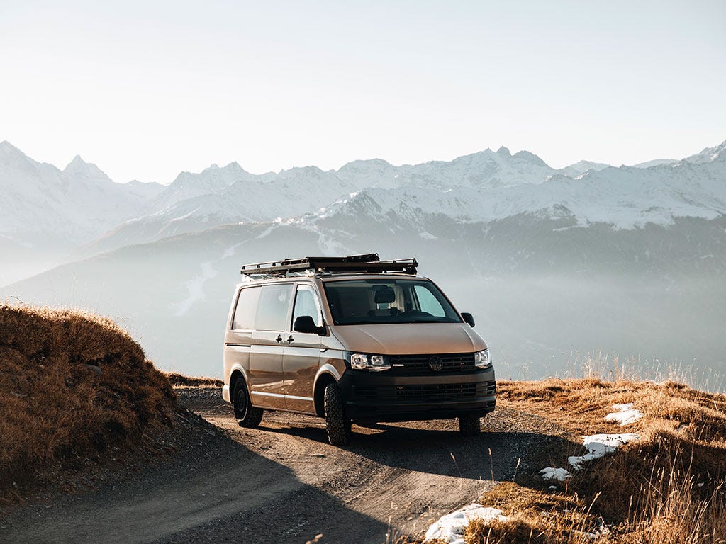 Volkswagen T6/T6.1 Caravelle Transporter LWB (2015-Current) Slimline II Roof Rack Kit Front Runner