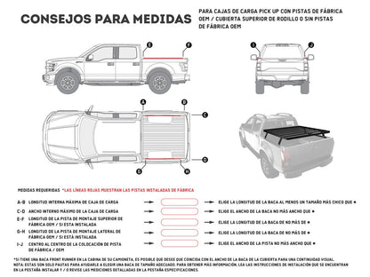 Pickup Truck Slimline II Load Bed Rack Kit / 1475(W) x 1560(L) Front Runner