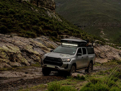 Toyota Hilux (2016-Current) Slimsport Roof Rack Kit Light Bar Ready Front Runner