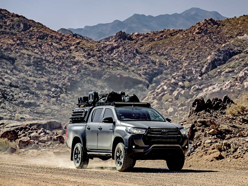Toyota Hilux (2016-Current) Slimsport Roof Rack Kit Light Bar Ready Front Runner