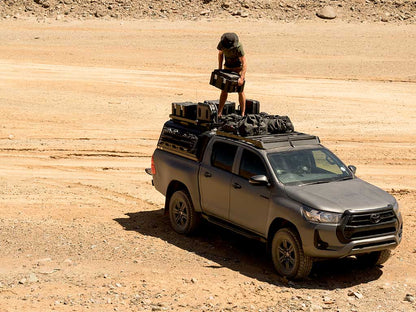 Toyota Hilux (2016-Current) Slimsport Roof Rack Kit Light Bar Ready Front Runner