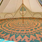 Boho Style Bell Tent Floor Matting Cover | 16' (5M)