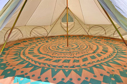 Boho Style Bell Tent Floor Matting Cover | 16' (5M)