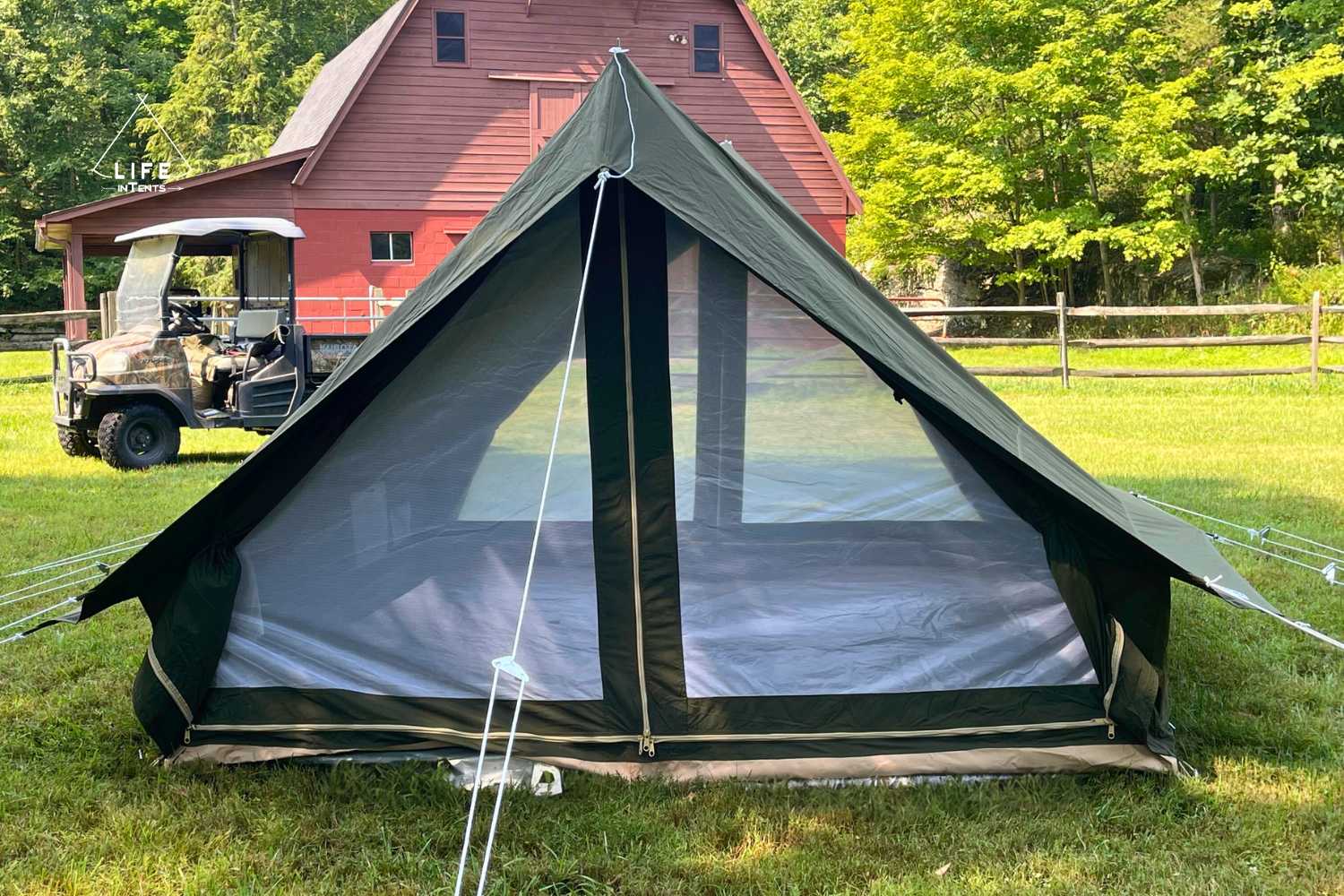 camping a frame tent Canvas A-frame Tent