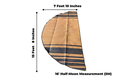 Striped Bell Tent Floor Matting Cover | 16' (5M)
