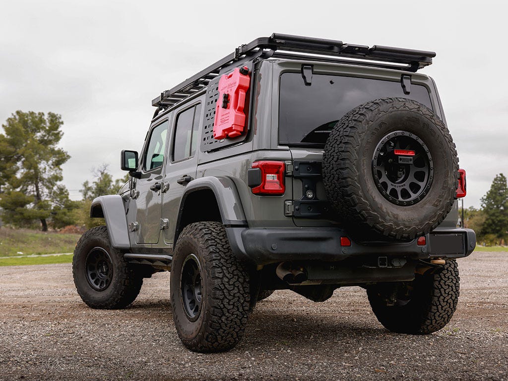 Jeep Wrangler JLU 4 Door Exterior Rear Window Molle Panel Kit / LHS Front Runner