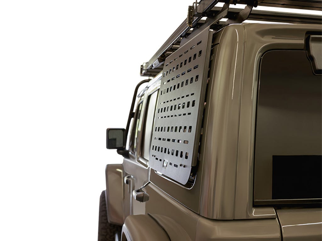 Jeep Wrangler JLU 4 Door Exterior Rear Window Molle Panel Kit / LHS Front Runner