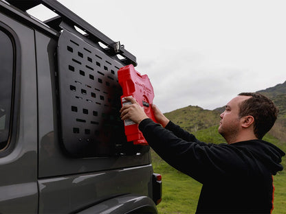 Jeep Wrangler JLU 4 Door Exterior Rear Window Molle Panel Kit / LHS Front Runner