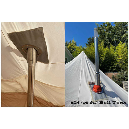 Stove Jack Flashing Kit | Tent Stove Boot | XL