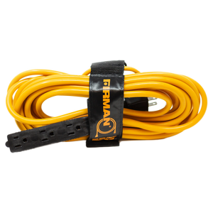 25' Medium Duty 5-15P to (3) 5-15R Generator Utility Power Cord W/ Strap