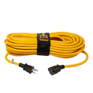 50' Medium Duty 5-15P to 5-15R Generator Utility Power Cord With Storage Strap