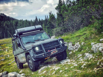 Mercedes-Benz Gelandewagen G Class (1979-2017) Slimline II Roof Rack Kit / Tall Front Runner